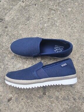 Women's Flexpadrille Lo Shiny Spritz Canvas Slip On Sz 7